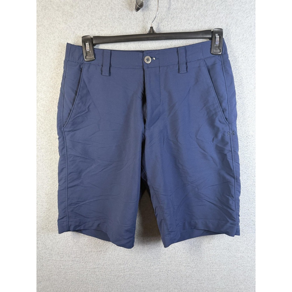 Under Armour Shorts Mens 32 Blue HeatGear Golf Stretch Quick Dry Lightweight